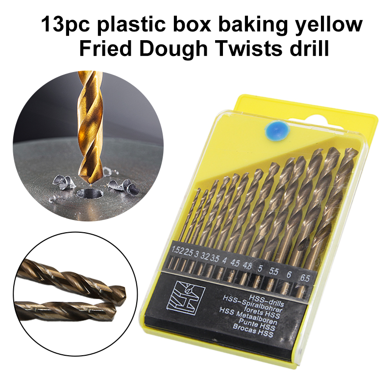 Power Tools Yellow - HSS baked yellow twist drill hand
