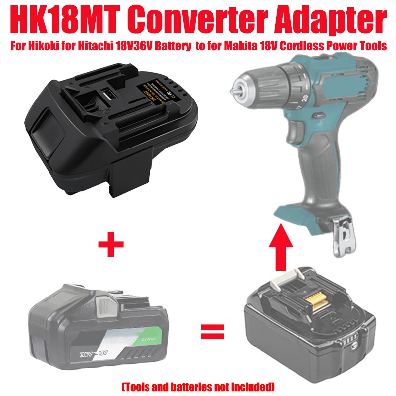 Power Tools Battery Adapter - ALASICKA Battery Adapter HK18MT for Hitachi