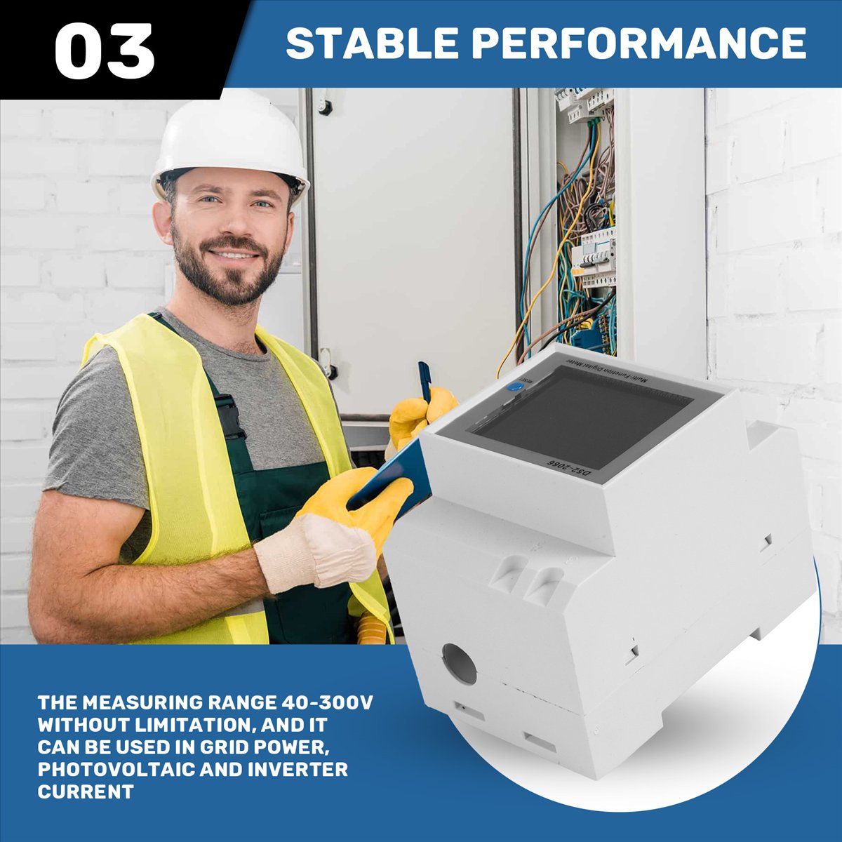 Power Tools Mall - MALL Din Rail AC Monitor 6IN1