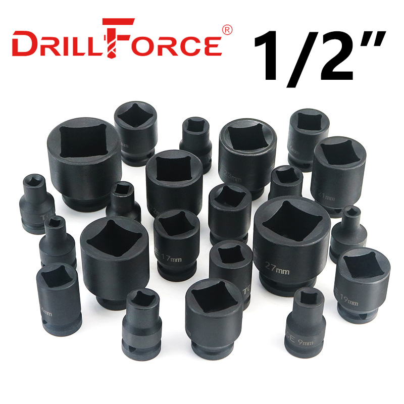 Power Tools Pneumatic - Drillforce 5-30mm Impact Wrench Socket Square