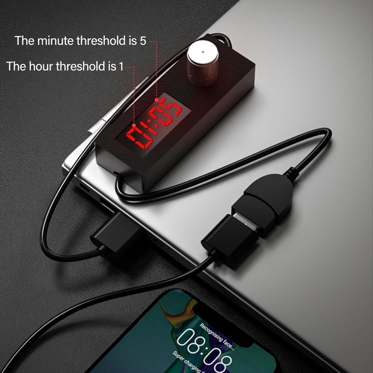 Power Tools Mall - MALL USB Timer Switching Cord Wire
