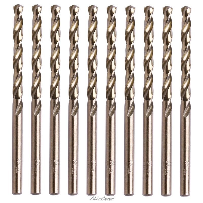 Power Tools Kobalt - 10Pcs 1-5mm M35 Round Shank HSS-Co