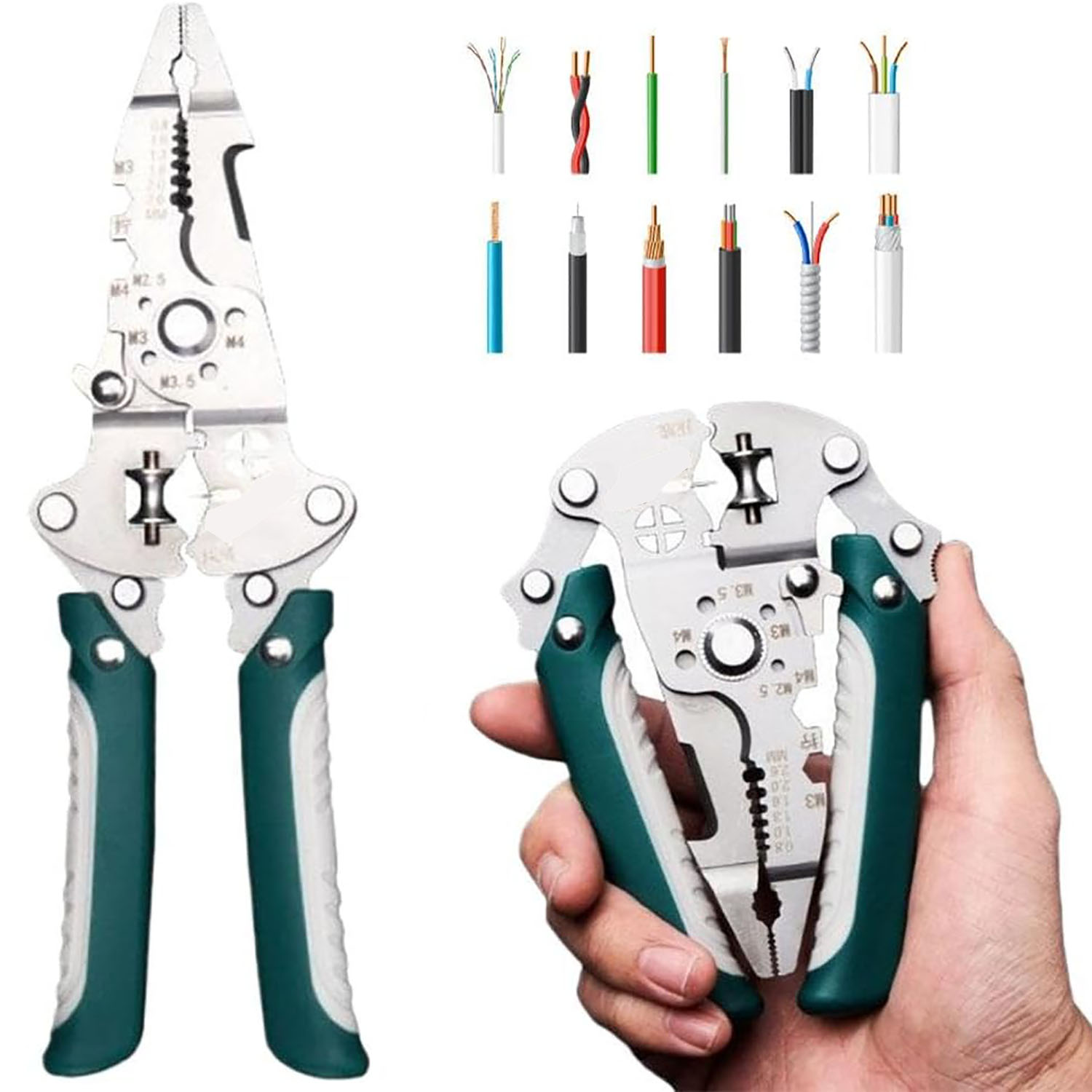 Power Tools America - 18 In1 Foldable Wire Stripper Multifunctional