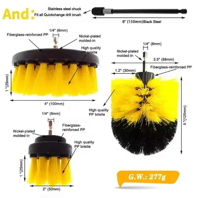 Electric Cleaning Brush Drill  - огляд і ціна Power Tools Yellow