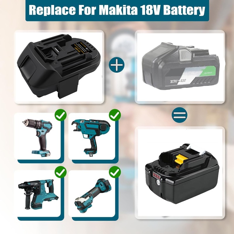 ALASICKA Battery Adapter HK18M - огляд і ціна Power Tools Battery Adapter