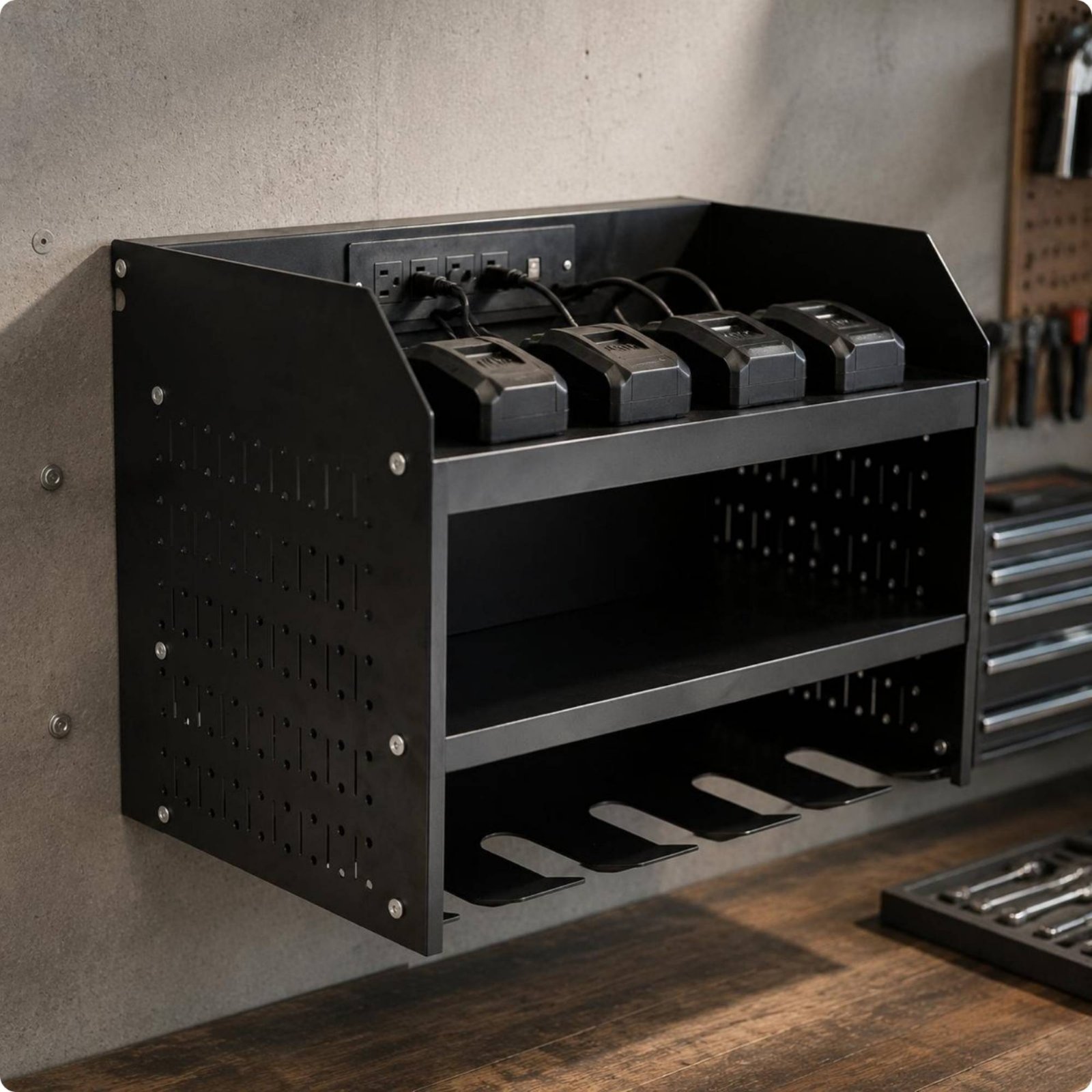 Electric Drill Organizer Charg - огляд і ціна Power Tools Organizer Diy