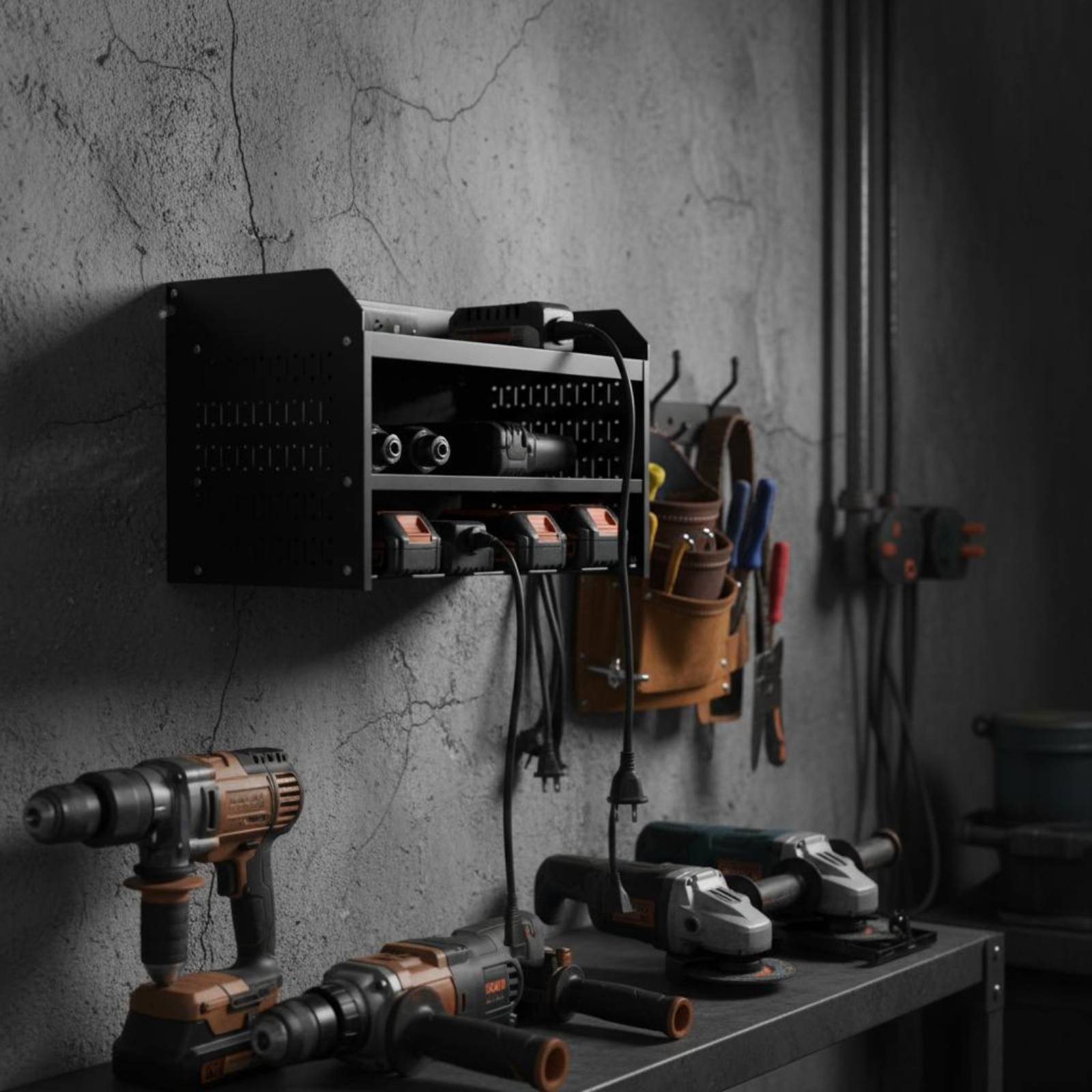 Electric Drill Organizer Charg - огляд і ціна Power Tools Organizer Diy