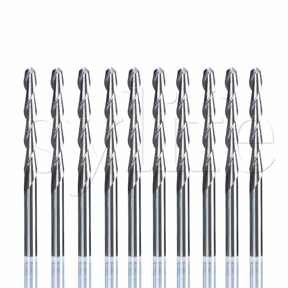10pcs Double Flute Spiral Cutt - огляд і ціна Power Tools Kobalt
