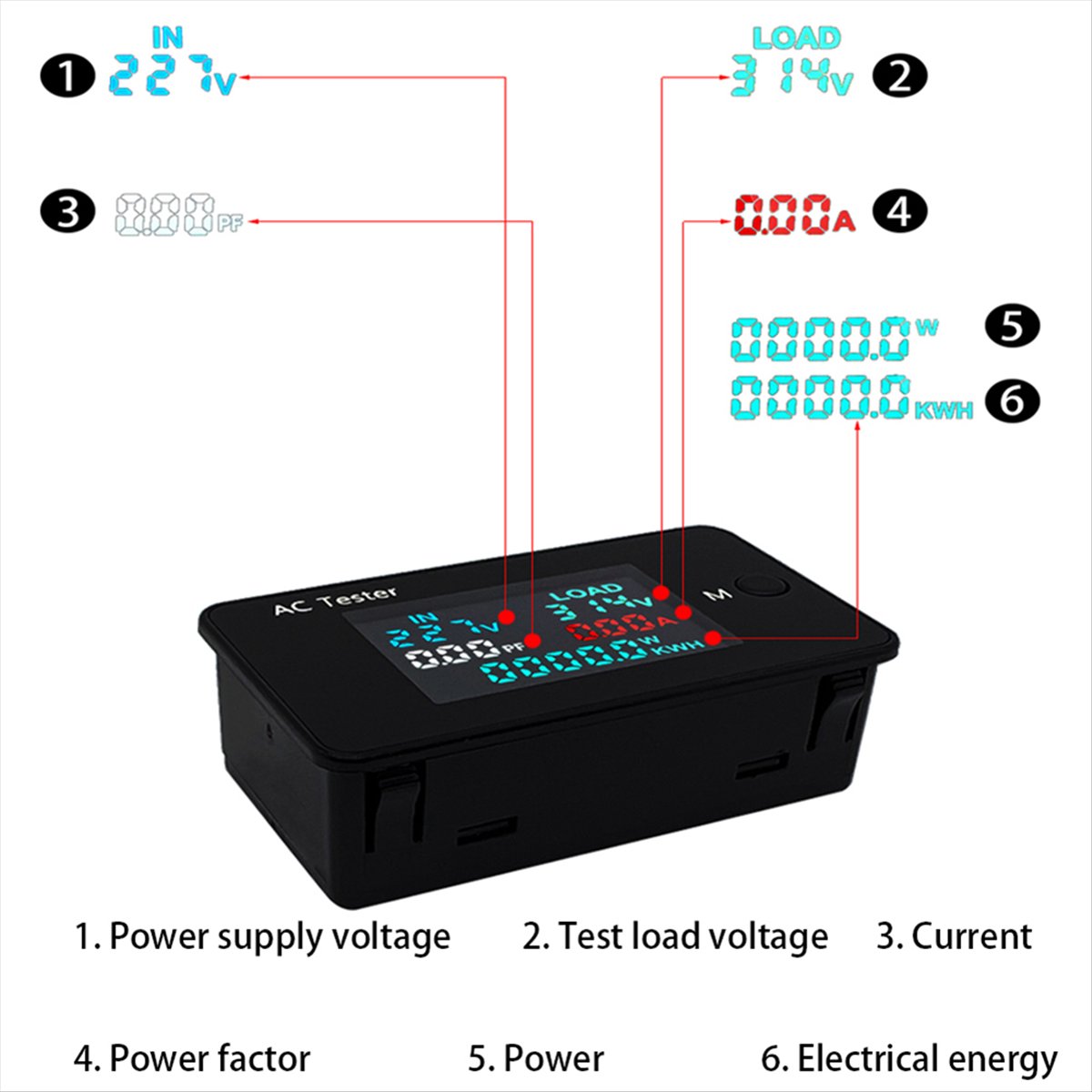 MALL KWS-AC305 Wattmeter Power - огляд і ціна Power Tools Mall