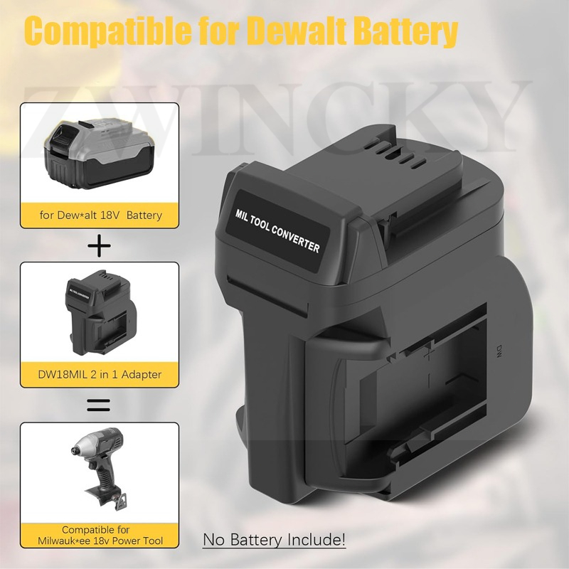 ZWINCKY Battery Adapter for De - огляд і ціна Power Tools Battery Adapter