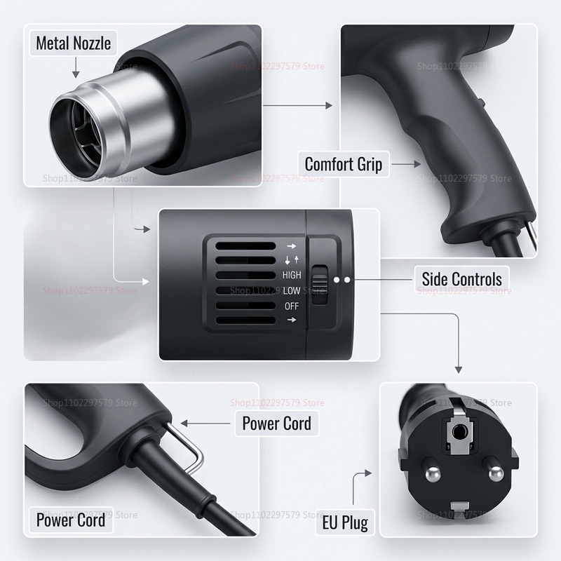 2026New Hot Air Gun 2500W Vari - огляд і ціна Heat Gun Variable