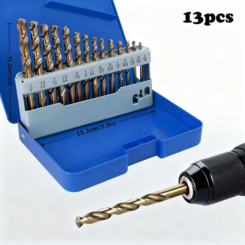 13pcs Cobalt Carbide Drill Bit - огляд і ціна Power Tools Kobalt