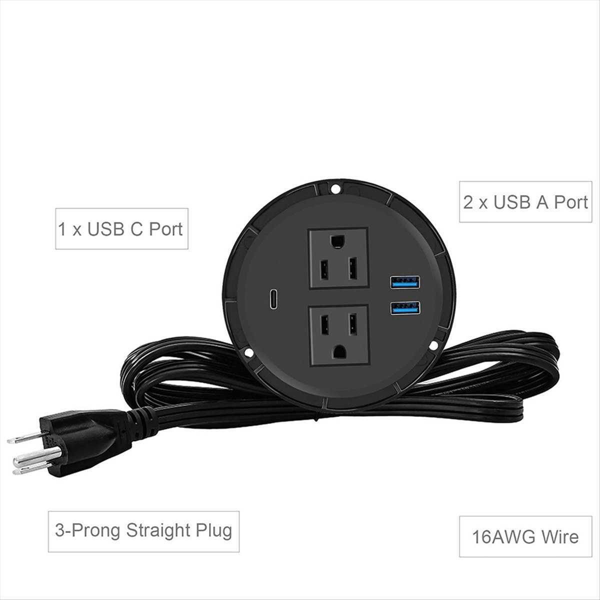 MALL Power Grommet with USB fo - огляд і ціна Power Tools Mall