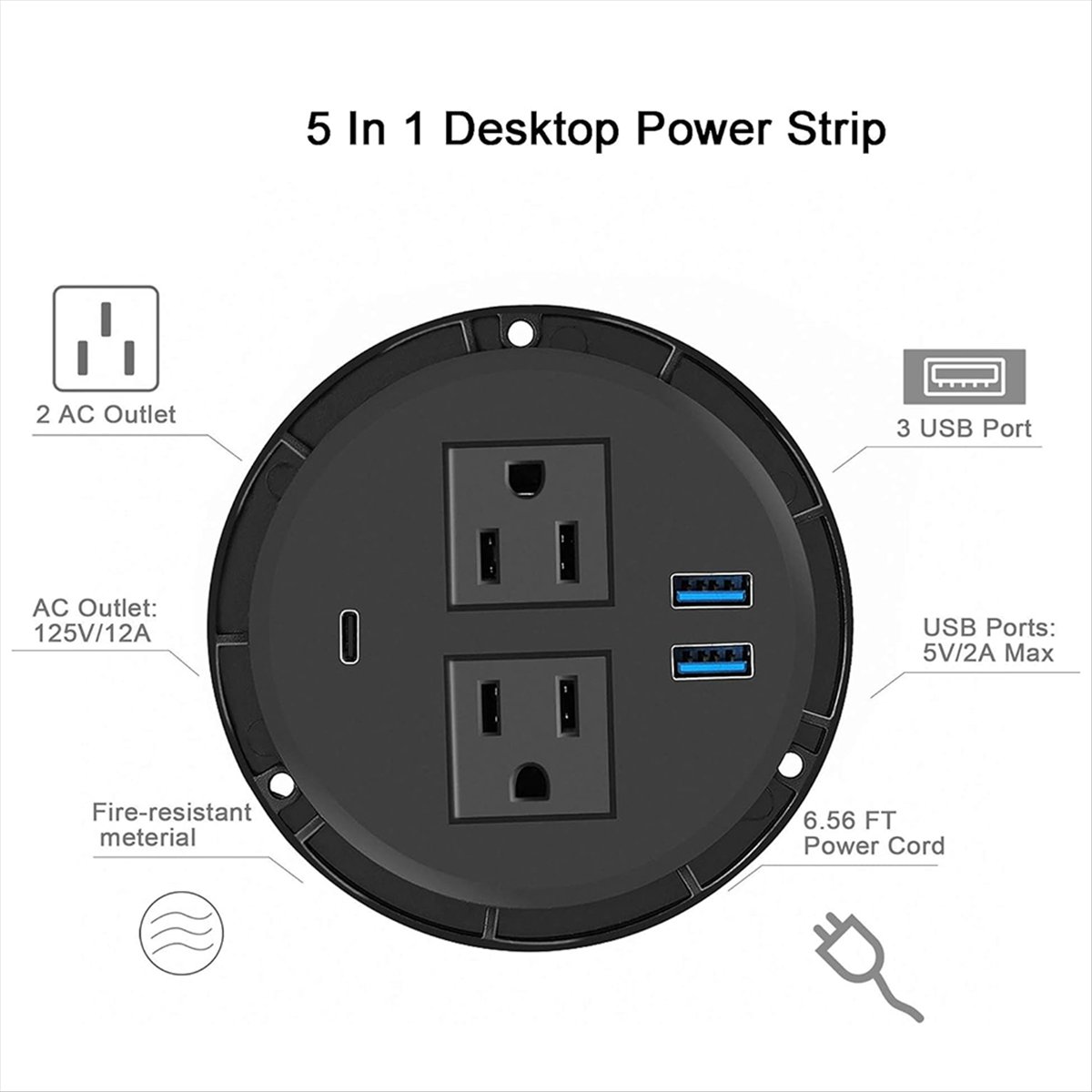 MALL Power Grommet with USB fo - огляд і ціна Power Tools Mall