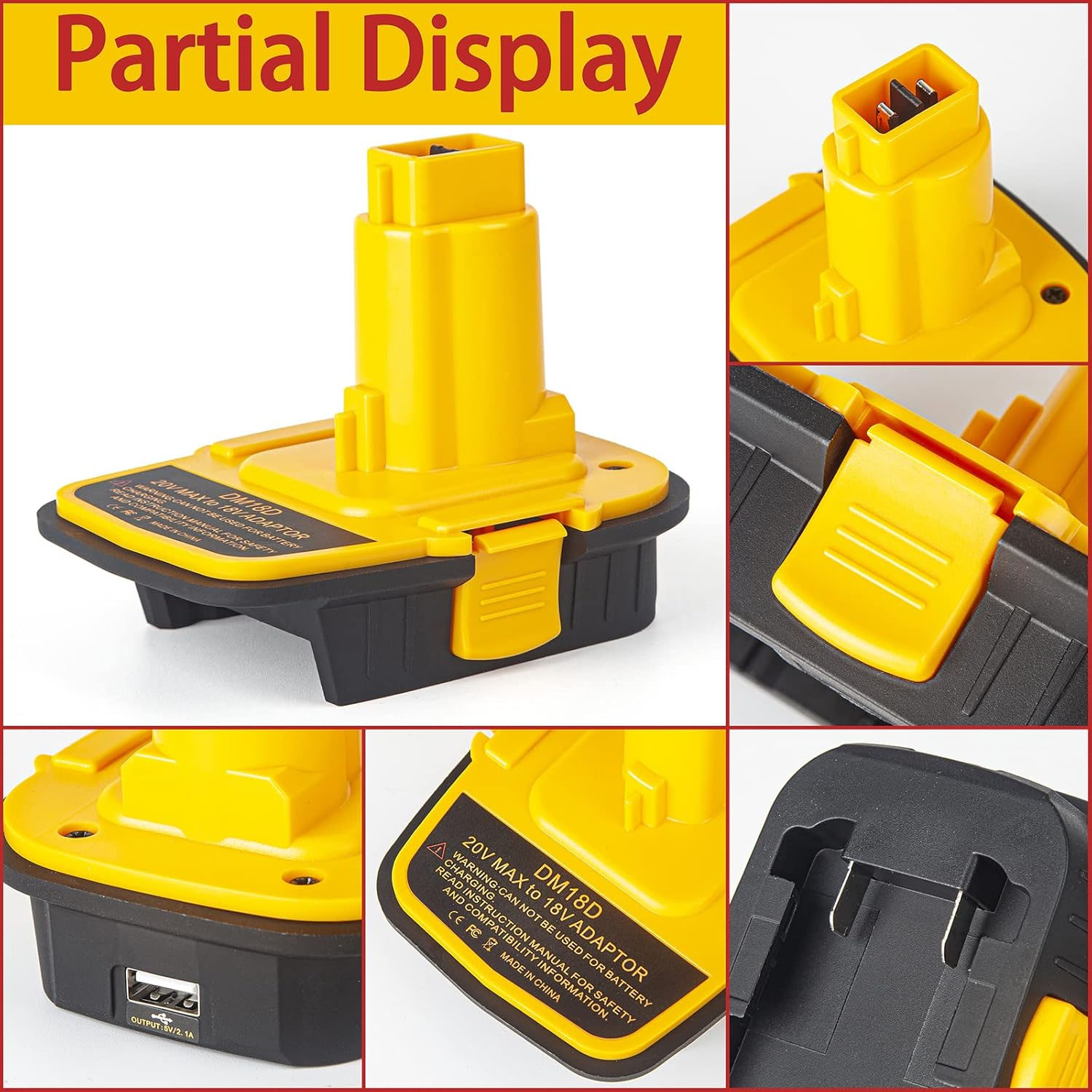 DM18D Battery Adapter with USB - огляд і ціна Power Tools Battery Adapter
