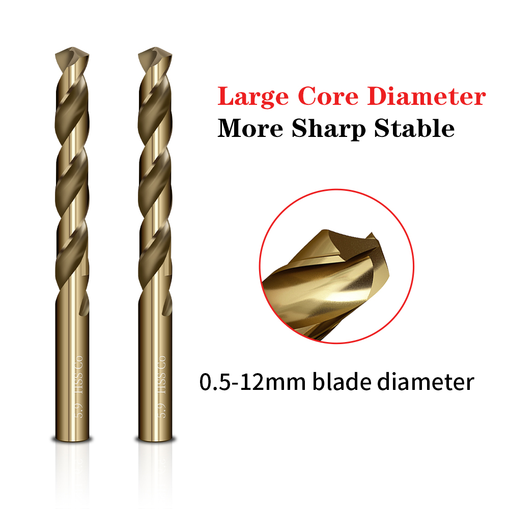 0.5-13mm HSS M35 Twist Drill B - огляд і ціна Power Tools Kobalt