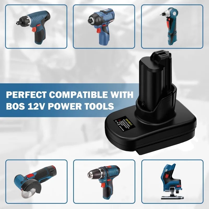 HAKSINKY EIN18BS12 Power Tool  - огляд і ціна Power Tools Battery Adapter