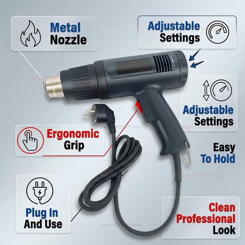 new hot air gun 2500W variable - огляд і ціна Heat Gun Variable