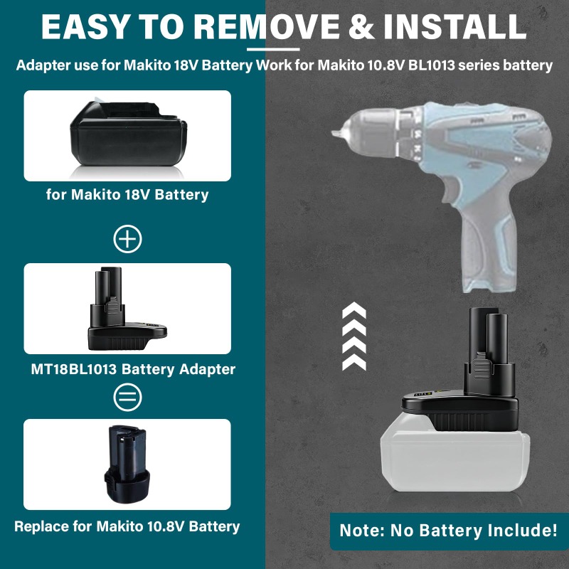 MT18BL1013 Battery Adapter for - огляд і ціна Power Tools Battery Adapter