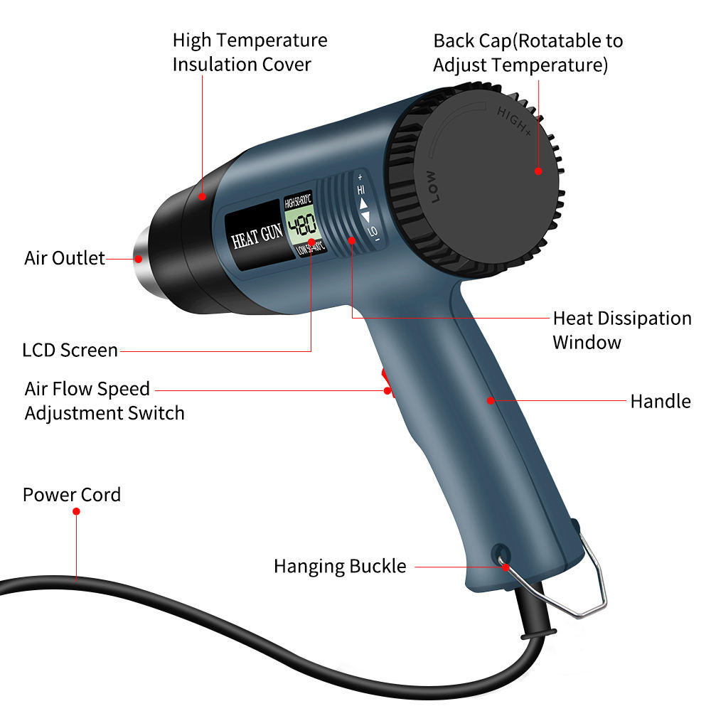 2000 Watts Fast Heating Variab - огляд і ціна Heat Gun Variable