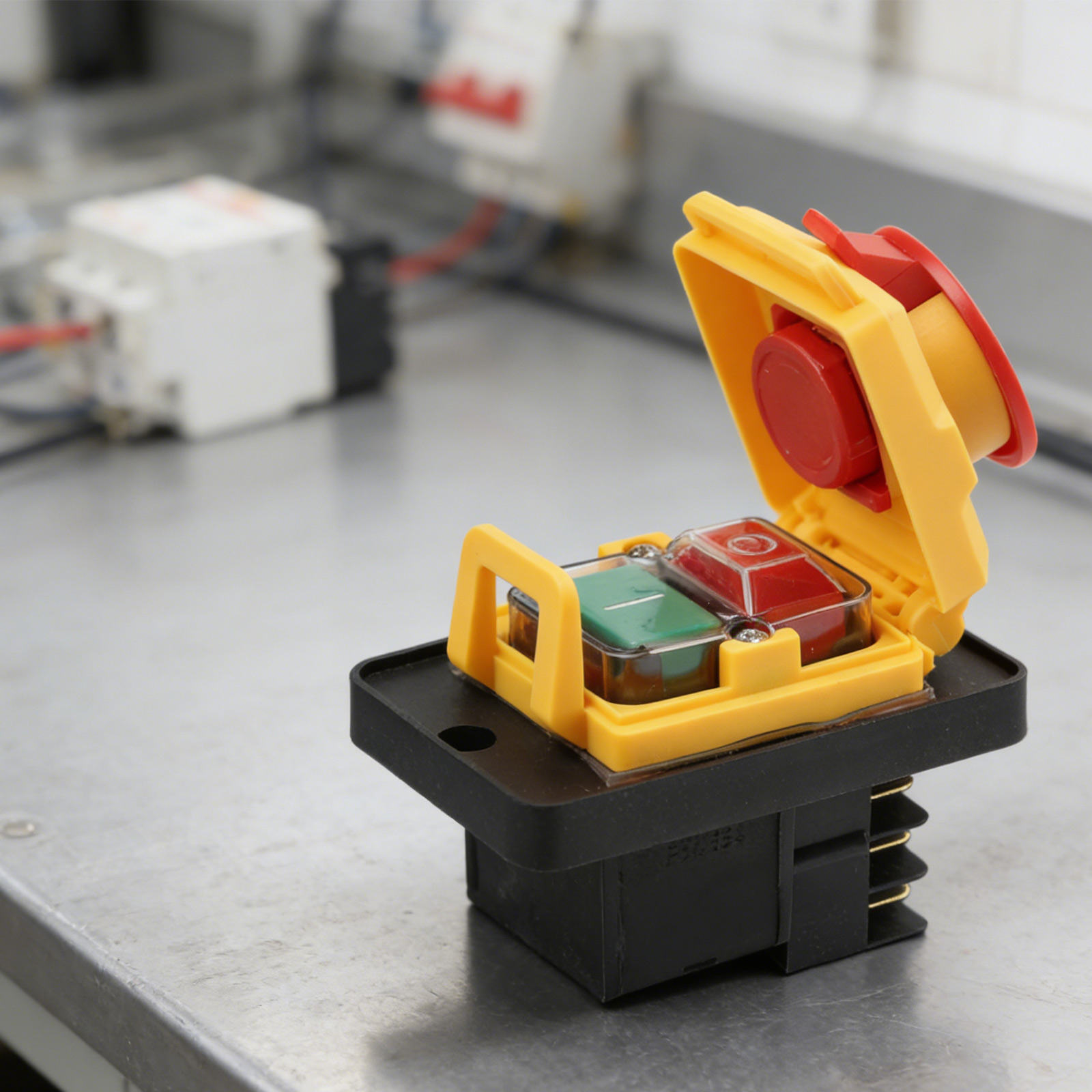 220V Pushbutton Switch Industr - огляд і ціна Power Tools Yellow